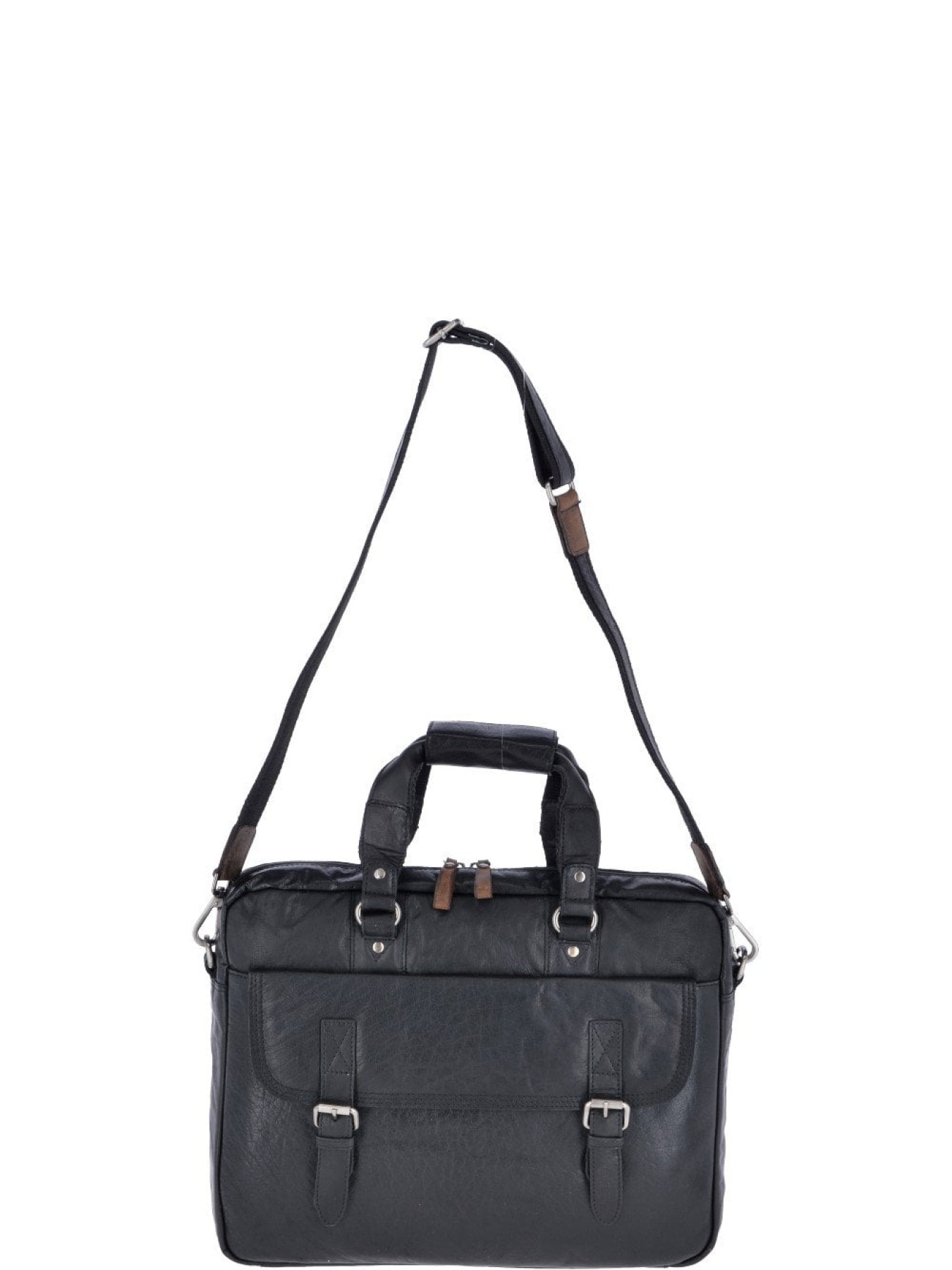 Сумка для ноутбука Ashwood Leather модель F83 BLACK/MUD Фото