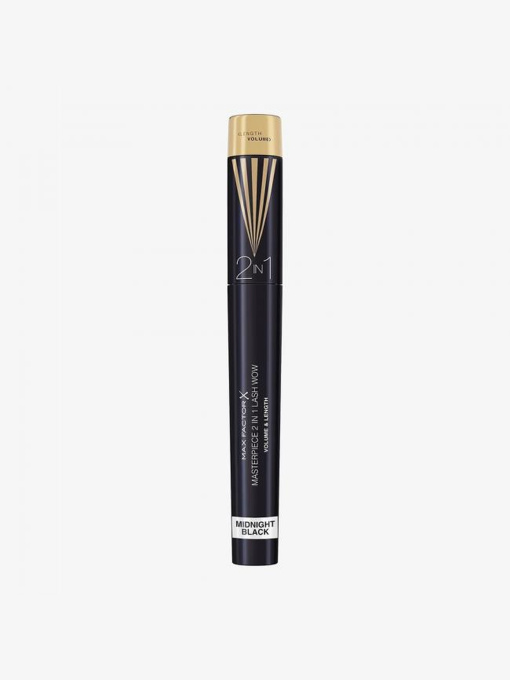 Тушь Для Ресниц Masterpiece 2IN1 Lash WOW 2в1 Объем И Удлинение Midnight Black MAX FACTOR модель 8000020595430 Фото