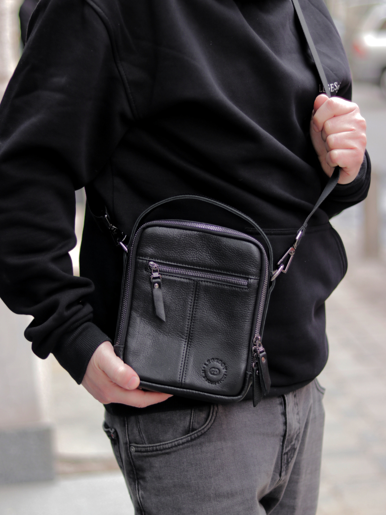 Мужская кожаная сумка через плечо SORENTO 319 модель SORENTO_319 Фото