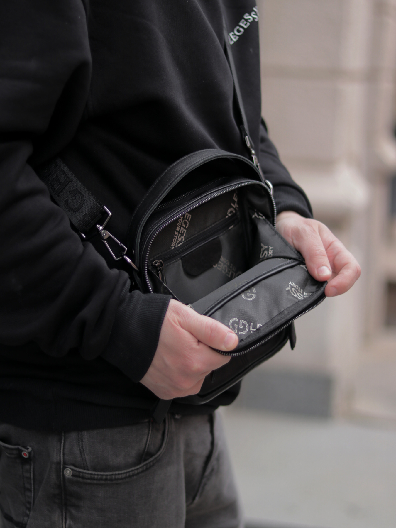 Мужская кожаная сумка через плечо SORENTO 319 модель SORENTO_319 Фото