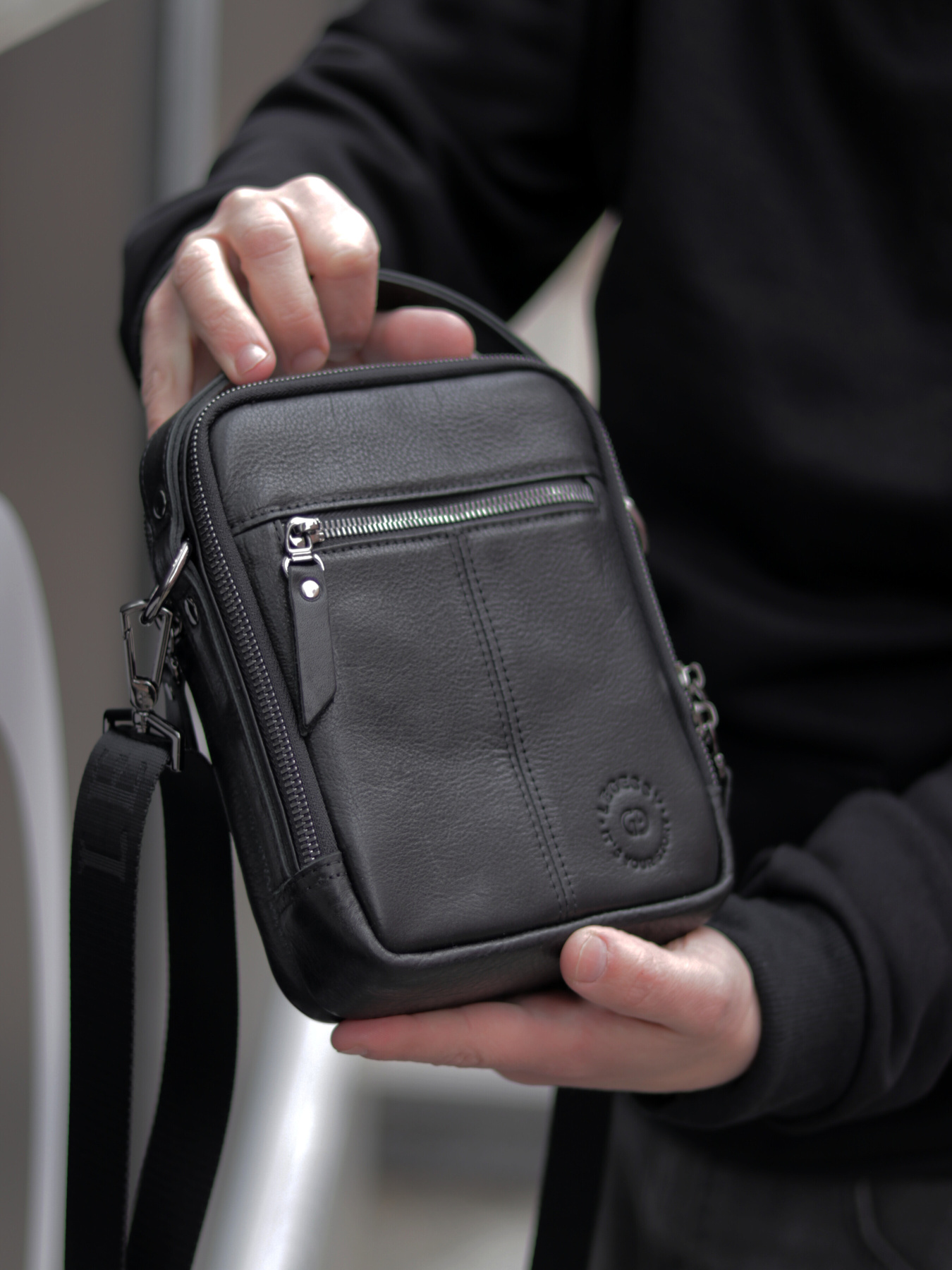 Мужская кожаная сумка через плечо SORENTO 319 модель SORENTO_319 Фото