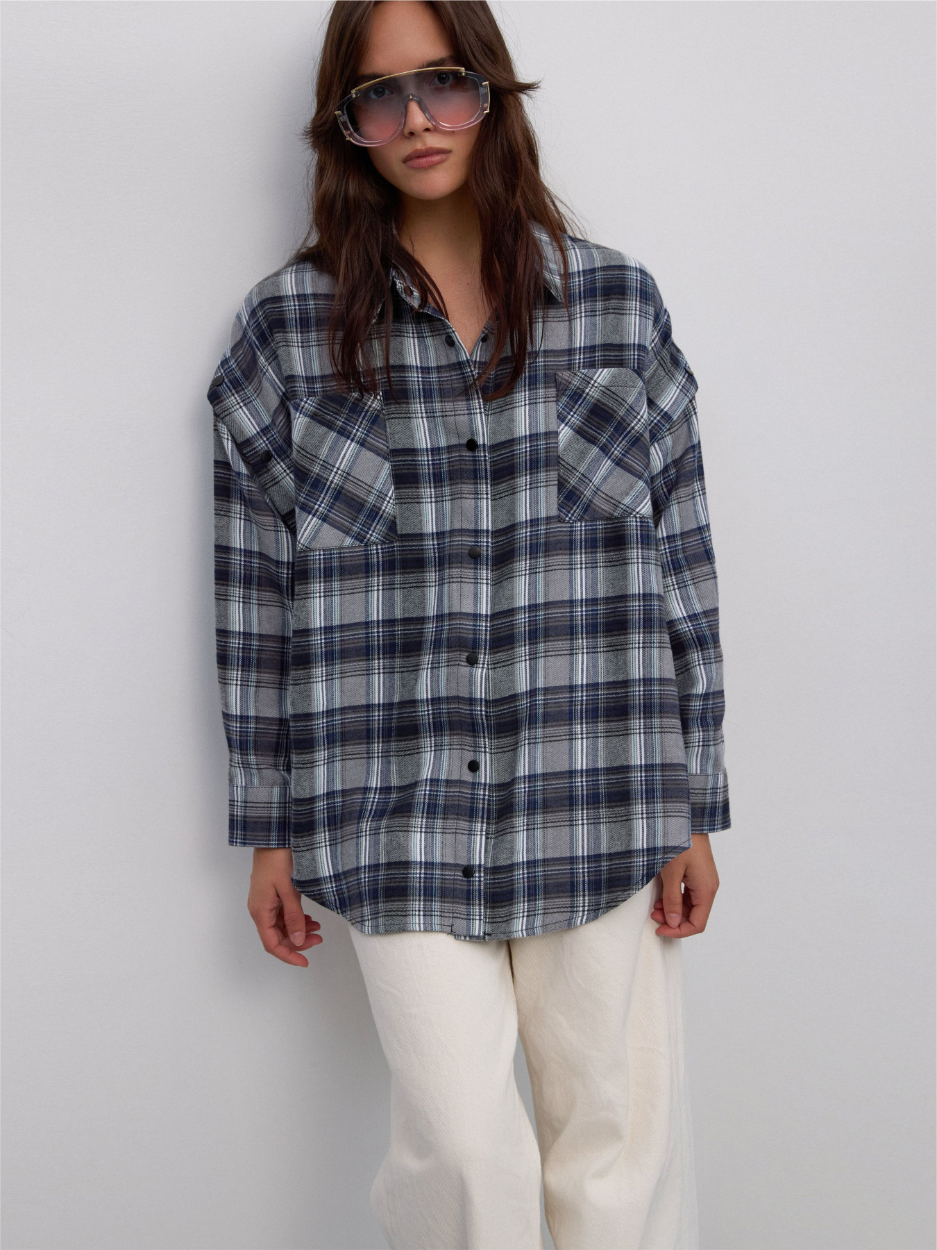 Рубашка в клетку Estro модель 05124-27-33206 Фото