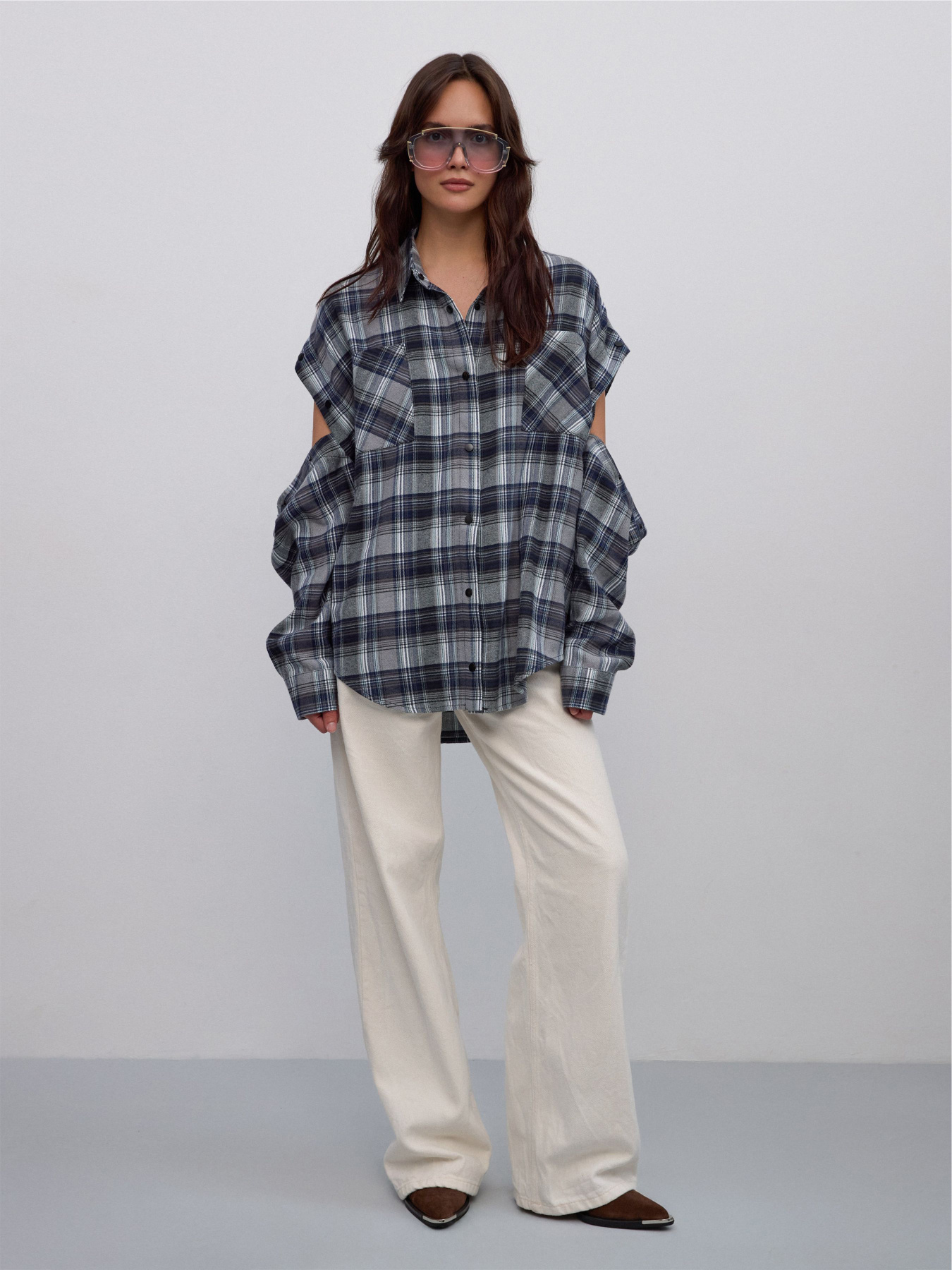 Рубашка в клетку Estro модель 05124-27-33206 Фото