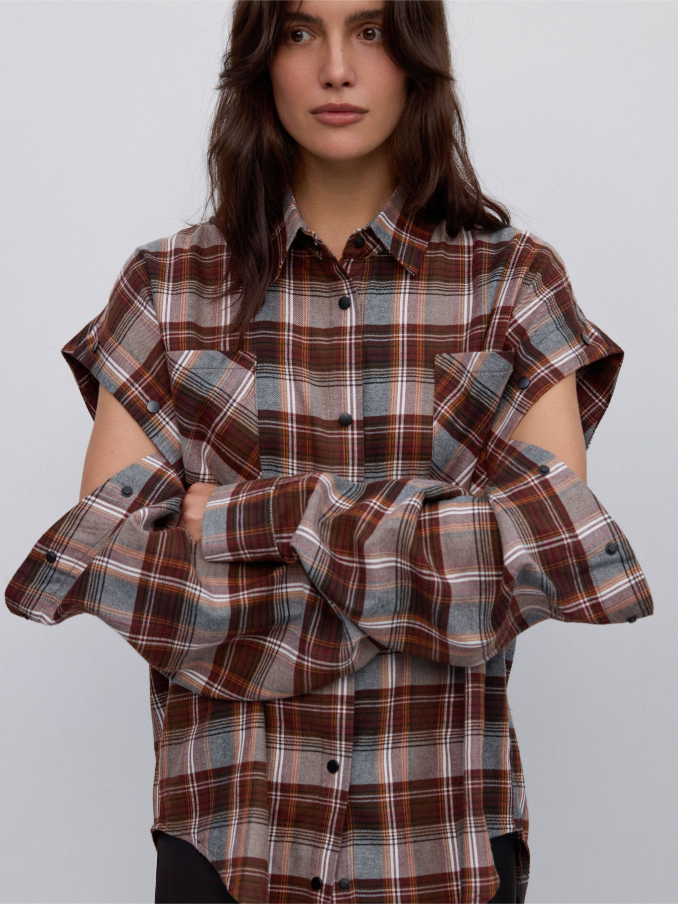 Рубашка в клетку Estro модель 05124-28-33208 Фото