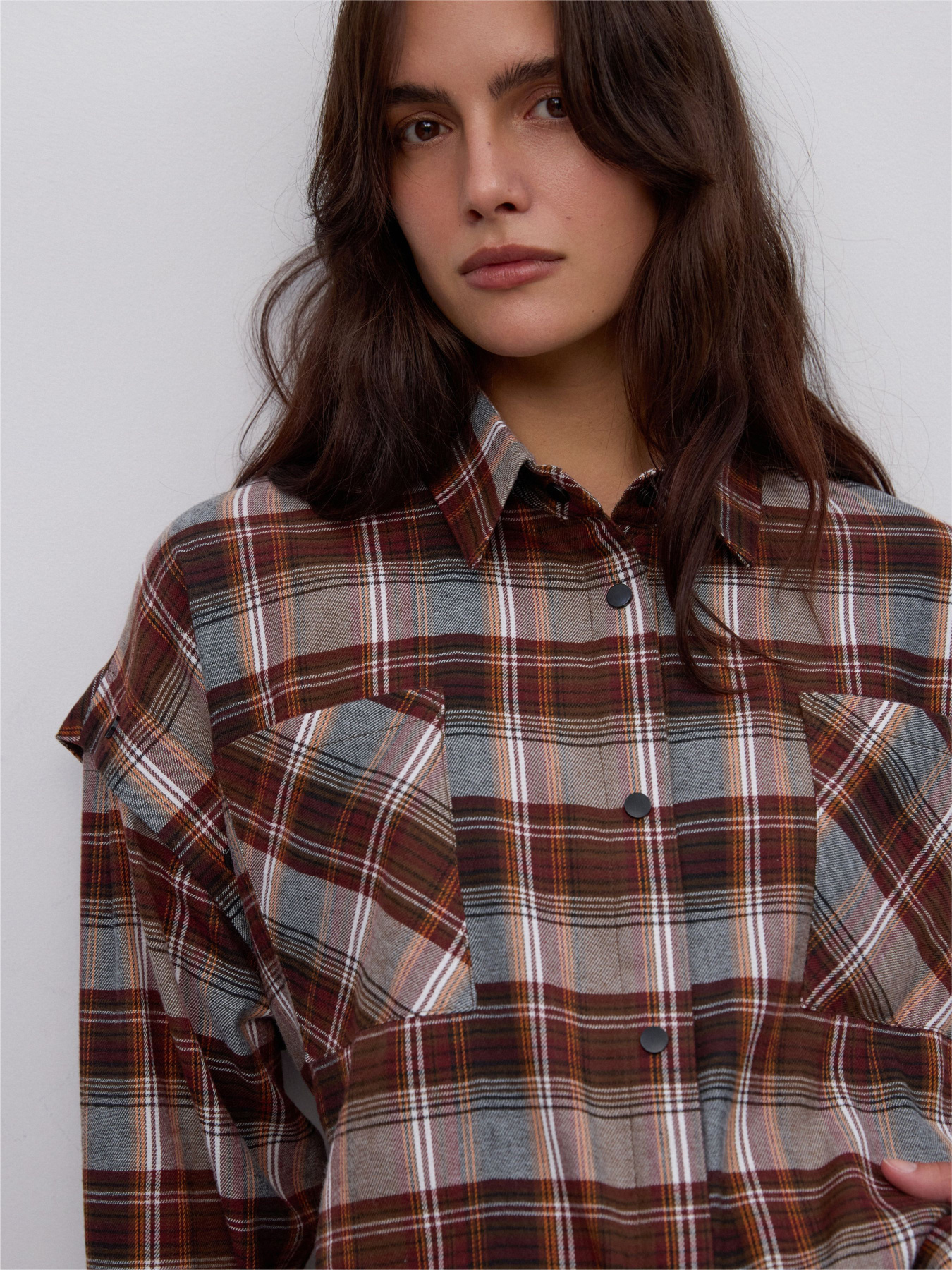 Рубашка в клетку Estro модель 05124-28-33208 Фото