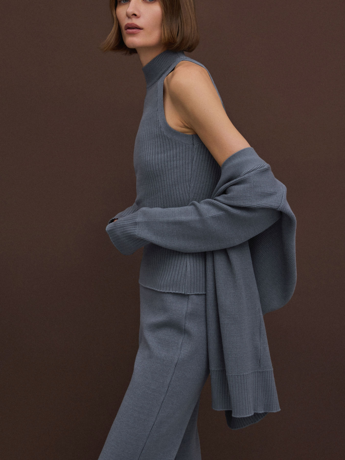 Кардиган ESTRO 0764-04105, колір сірий модель 0764-04105 Фото