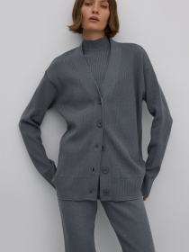 Кардиган ESTRO 0764-04105, колір сірий модель 0764-04105 Фото