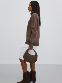 Светр в'язаний ESTRO 0541-06908, колір коричневий модель 0541-06908 Светр в'язаний ESTRO 0541-06908, колір коричневий модель 0541-06908 Фото