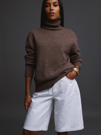 Светр в'язаний ESTRO 0541-06908, колір коричневий модель 0541-06908 Светр в'язаний ESTRO 0541-06908, колір коричневий модель 0541-06908 Фото