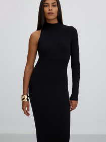 Сукня в'язана ESTRO 0389-04101, колір чорний модель 0389-04101 Фото