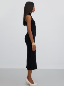 Сукня в'язана ESTRO 0389-04101, колір чорний модель 0389-04101 Фото