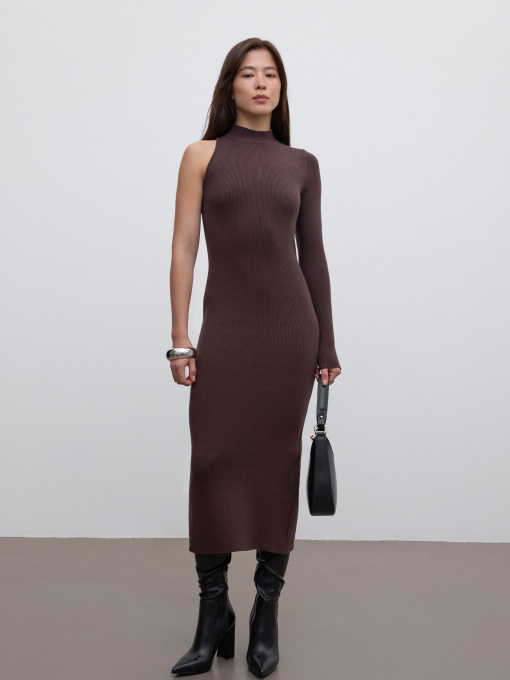 Сукня в'язана ESTRO 0389-04108, колір коричневий модель 0389-04108 Фото