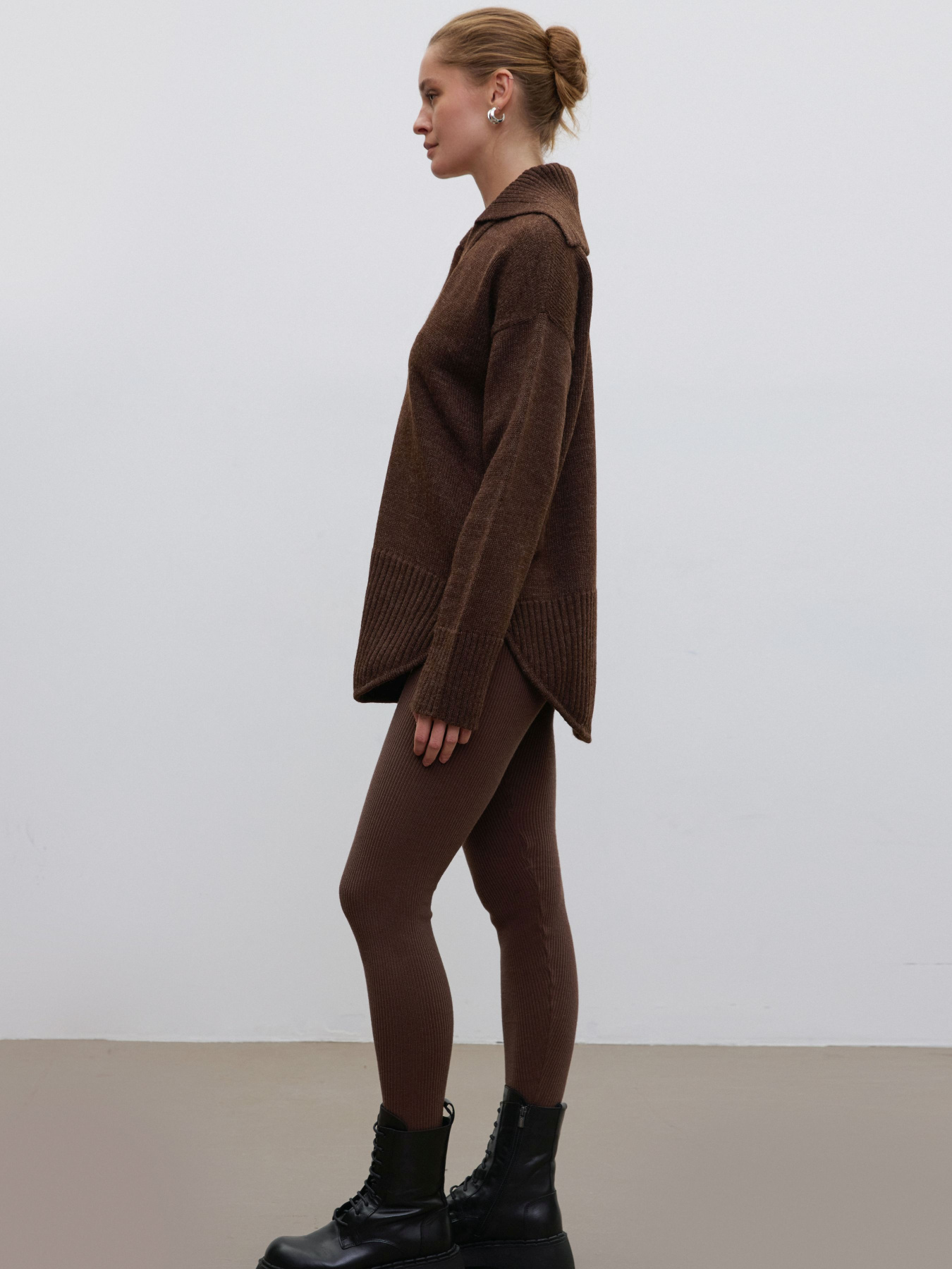 Костюм в'язаний ESTRO 0435-06908, колір коричневий модель 0435-06908 Фото