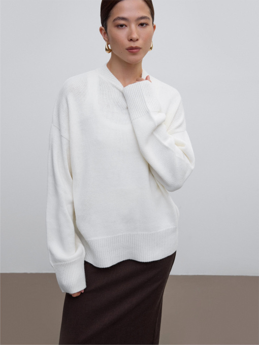 Джемпер ESTRO 0542-069201, колір молочний модель 0542-069201 Фото