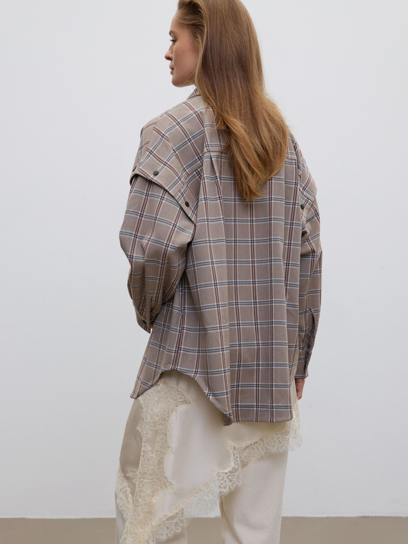 Сорочка ESTRO 05124-31-33223, колір бежевий модель 05124-31-33223 Фото