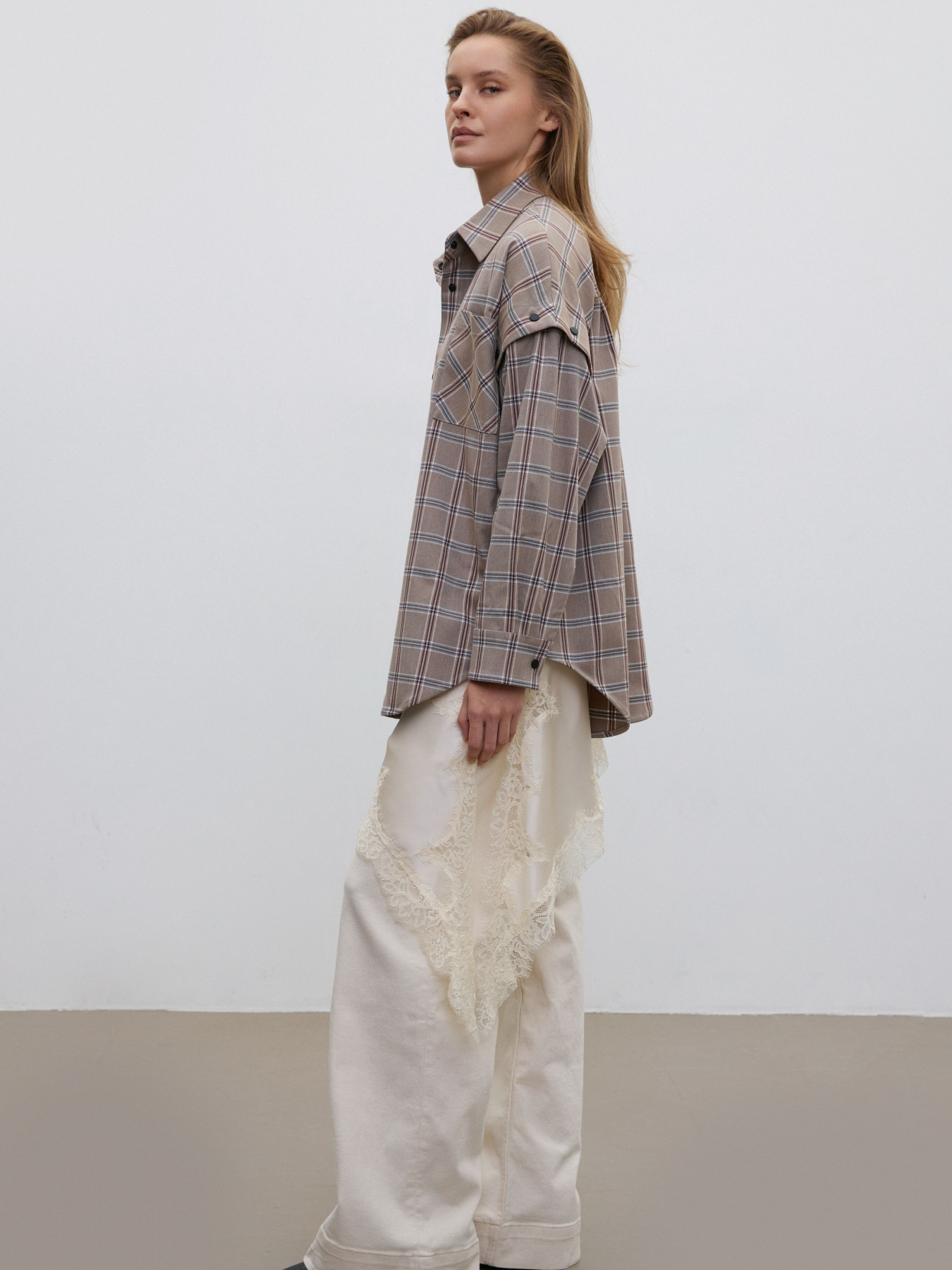 Сорочка ESTRO 05124-31-33223, колір бежевий модель 05124-31-33223 Фото