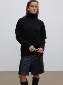 Светр в'язаний ESTRO 0541-06901, колір чорний модель 0541-06901 Светр в'язаний ESTRO 0541-06901, колір чорний модель 0541-06901 Фото