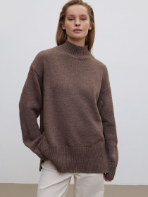 Светр в'язаний ESTRO 0540-06908, колір коричневий модель 0540-06908 Светр в'язаний ESTRO 0540-06908, колір коричневий модель 0540-06908 Фото