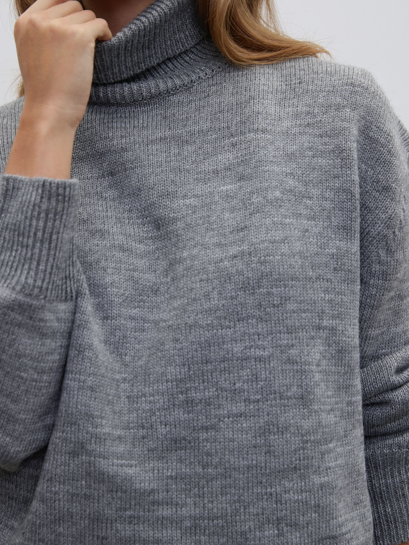 Светр в'язаний ESTRO 0541-06905, колір сірий модель 0541-06905 Фото