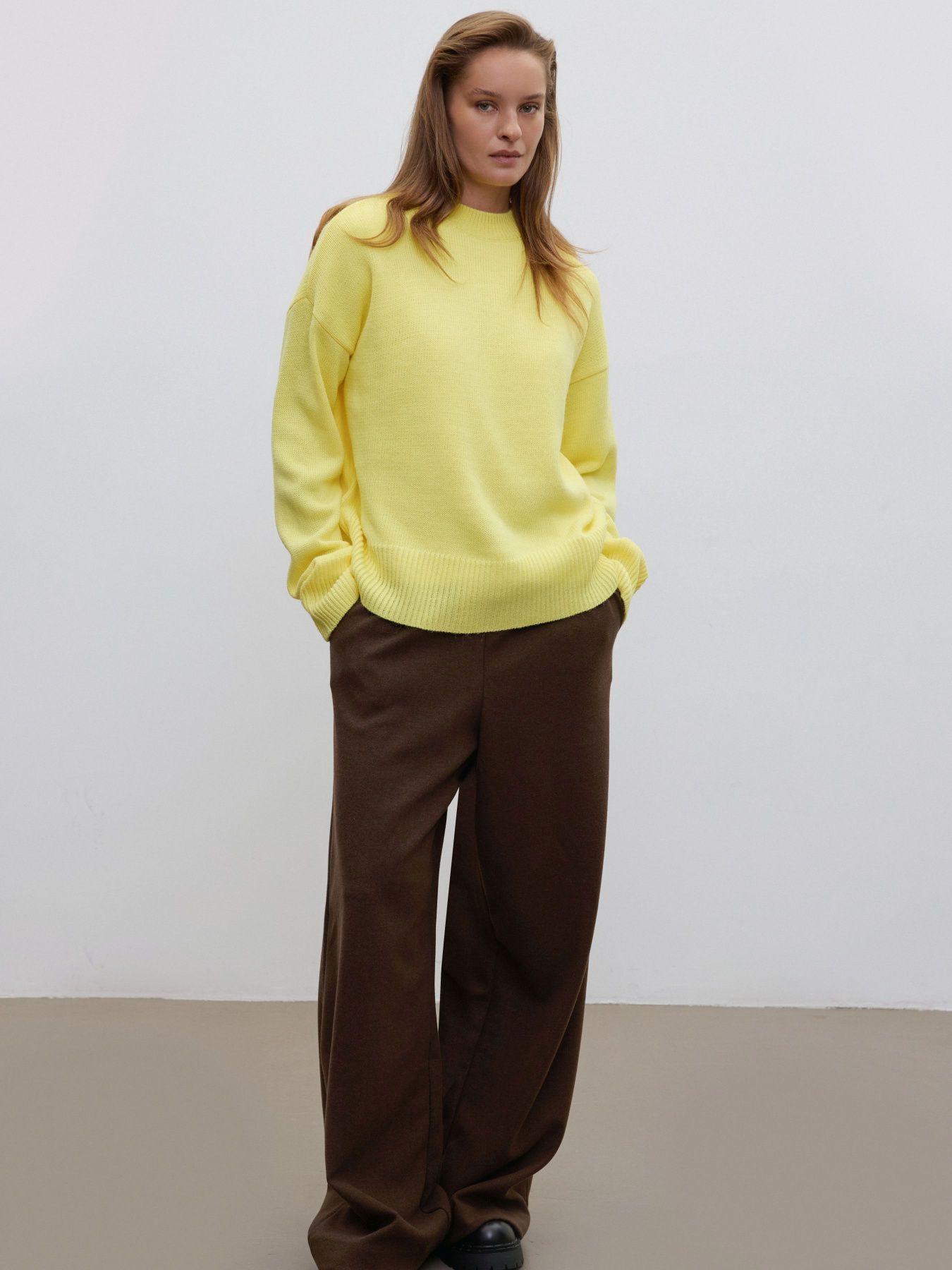 Джемпер ESTRO 0542-06919, колір жовтий модель 0542-06919 Фото