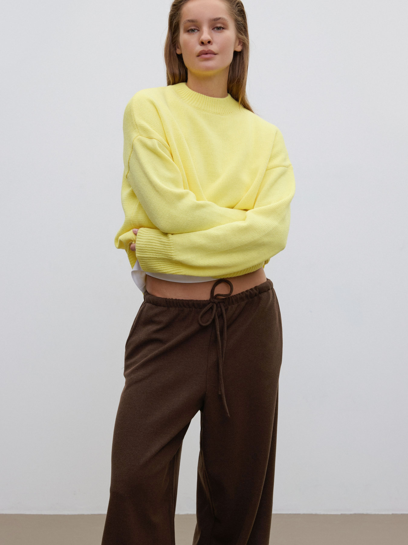 Джемпер ESTRO 0542-06919, колір жовтий модель 0542-06919 Фото