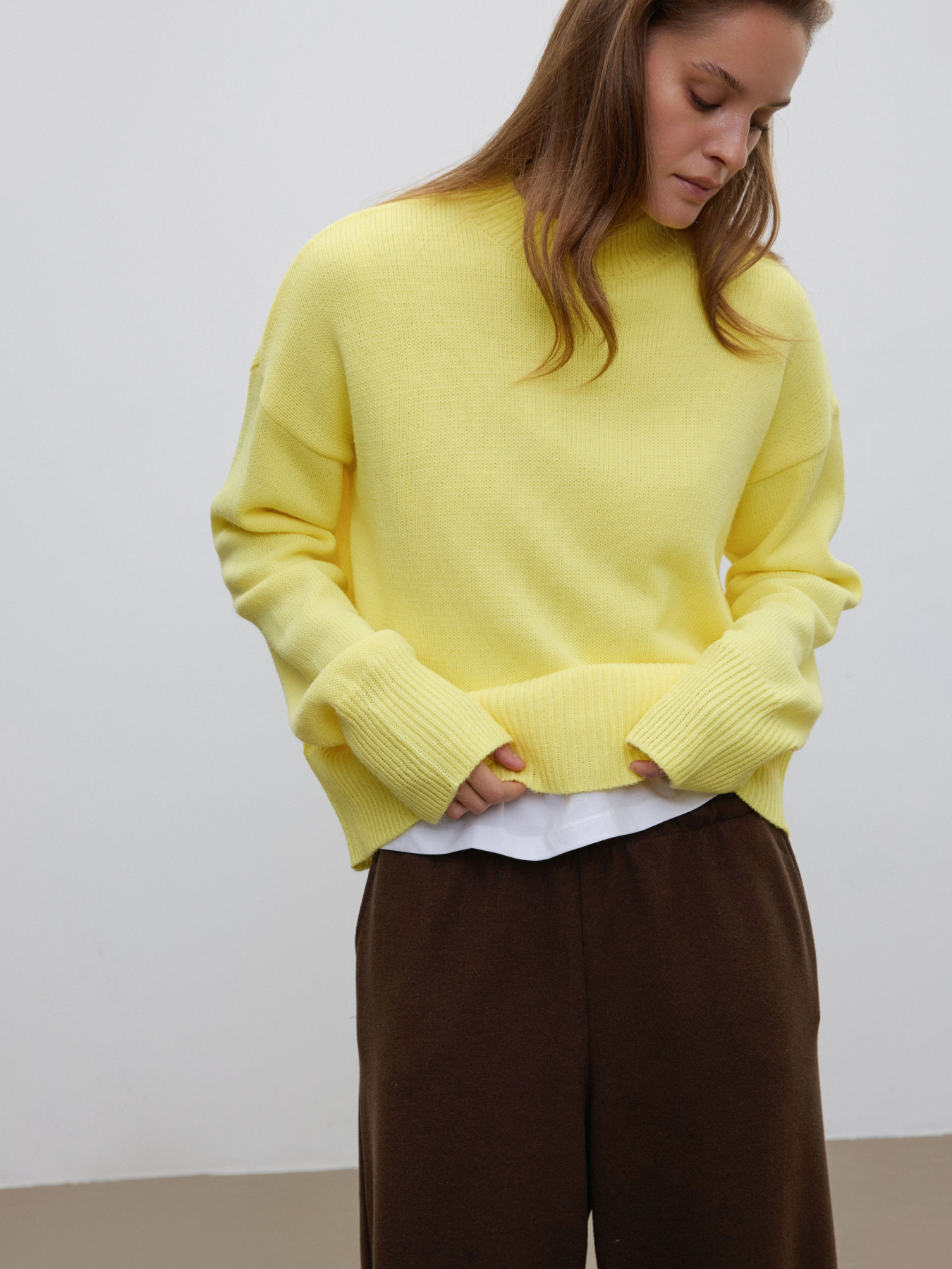 Джемпер ESTRO 0542-06919, колір жовтий модель 0542-06919 Фото