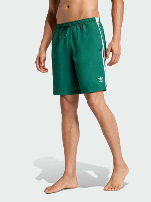 Плавательные шорты Adicolor 3-Stripes 8-Inch модель JZ8477 Фото