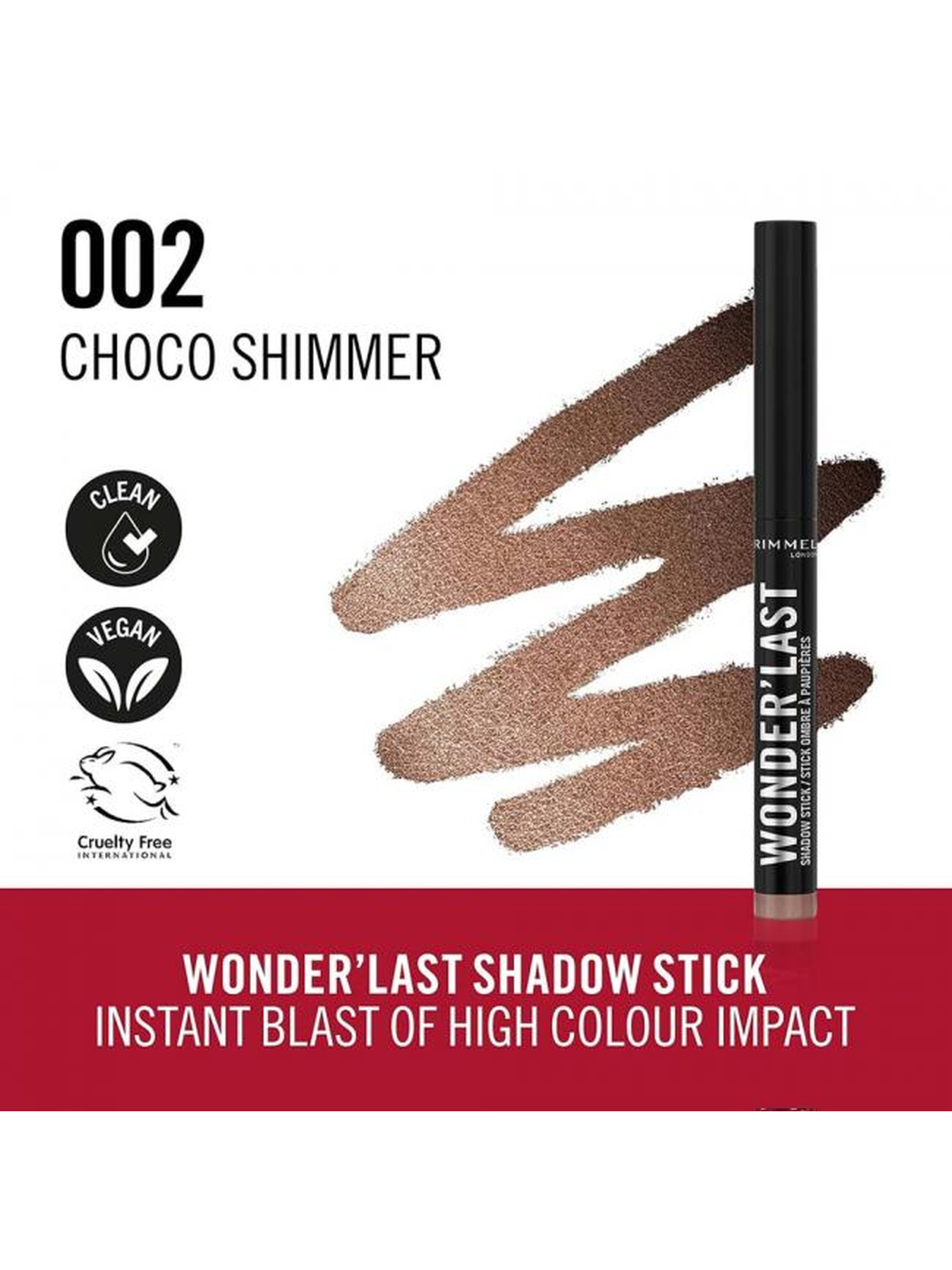 Олівець-Тіні Для Очей Wonder'Last Shadow Stick №002 Choco Shimmer RIMMEL модель 8000020595448 Олівець-Тіні Для Очей Wonder'Last Shadow Stick №002 Choco Shimmer RIMMEL модель 8000020595448 Фото