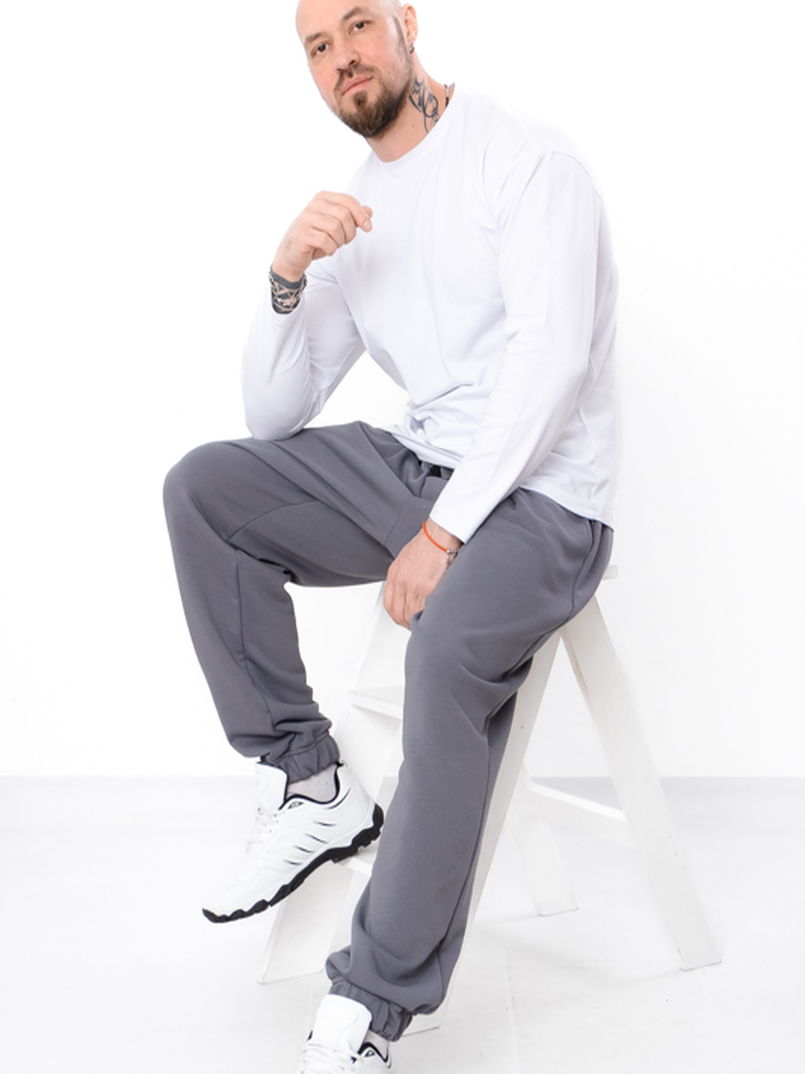 Чоловічі Спортивні штани Носи своє  (8228-104-temnij-graft) колір графіт, матеріал бавовна/поліестер