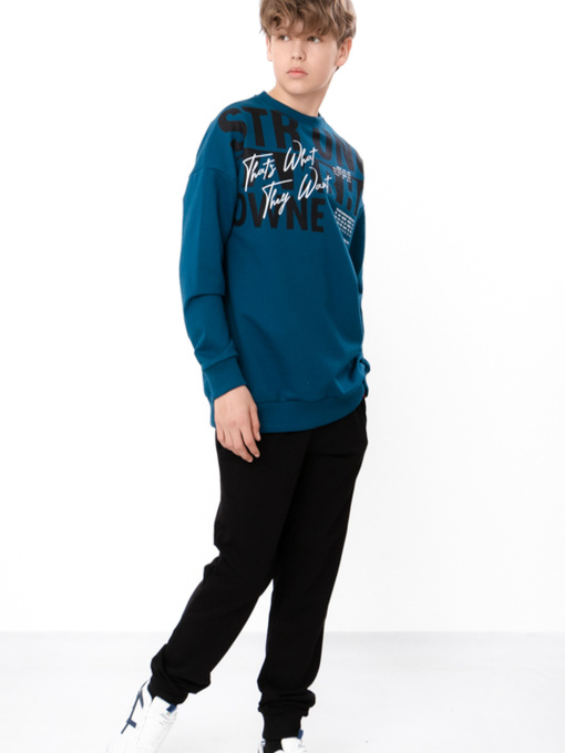 Спортивний костюм для хлопчика-підлітка з принтом, Смарагдовий​ Носи Своє (6419-057-33-1) модель 6419-057-33-1-sinxo-smaragdovij-strong Фото