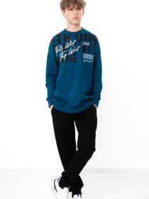 Спортивний костюм для хлопчика-підлітка з принтом, Смарагдовий​ Носи Своє (6419-057-33-1) модель 6419-057-33-1-sinxo-smaragdovij-strong Фото