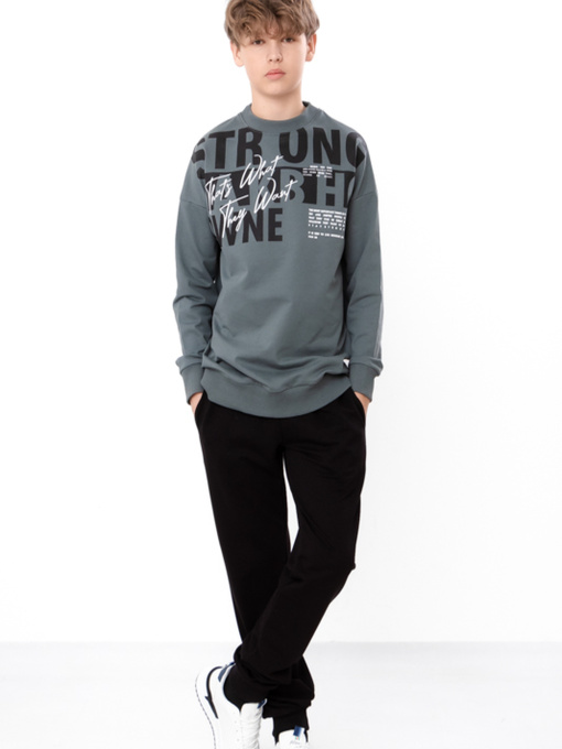 Спортивний костюм для хлопчика-підлітка з принтом, Темно-зелений​ Носи Своє (6419-057-33-1) модель 6419-057-33-1-zelenij-graft-strong Фото