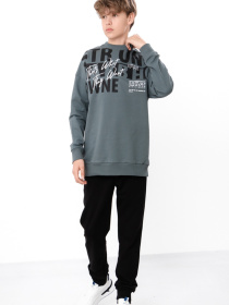 Спортивний костюм для хлопчика-підлітка з принтом, Темно-зелений​ Носи Своє (6419-057-33-1) модель 6419-057-33-1-zelenij-graft-strong Фото