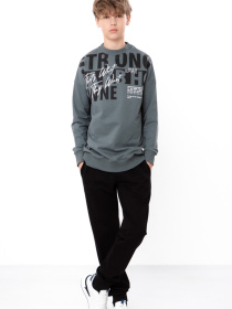 Спортивний костюм для хлопчика-підлітка з принтом, Темно-зелений​ Носи Своє (6419-057-33-1) модель 6419-057-33-1-zelenij-graft-strong Фото