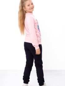 Спортивний костюм для дівчинки з принтом «Bonjour», Світло-рожевий​ Носи Своє (6063-057-33-3-1) модель 6063-057-33-3-1-sakura-bonjour Фото