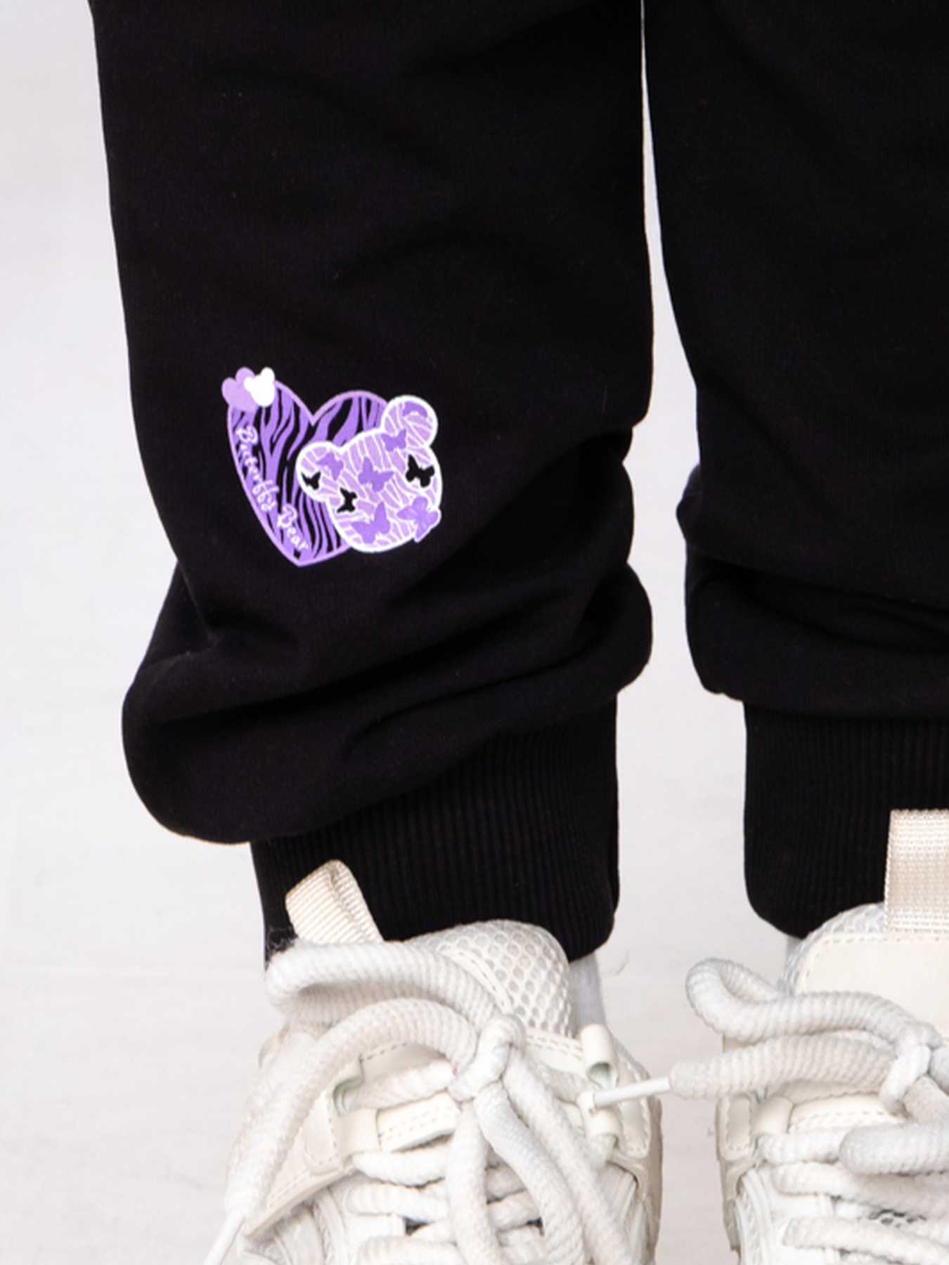 Дитячий спортивний костюм для дівчинки з принтом, Чорний Носи Своє (6063-057-33-2-1) модель 6063-057-33-2-1-chornij Фото