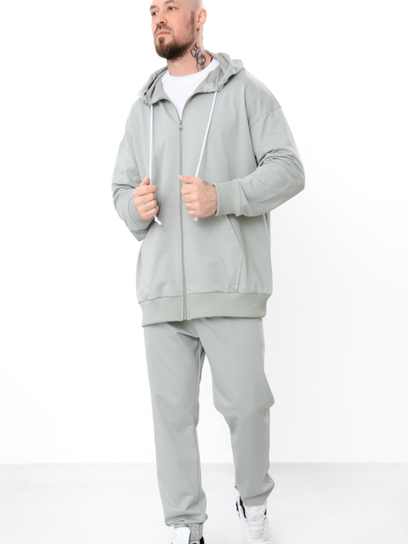 Чоловічий спортивний костюм худі на блискавці та джогери, Світло-зелений​ Носи Своє (8373-057-1) модель 8373-057-1-srij-nefrit Фото