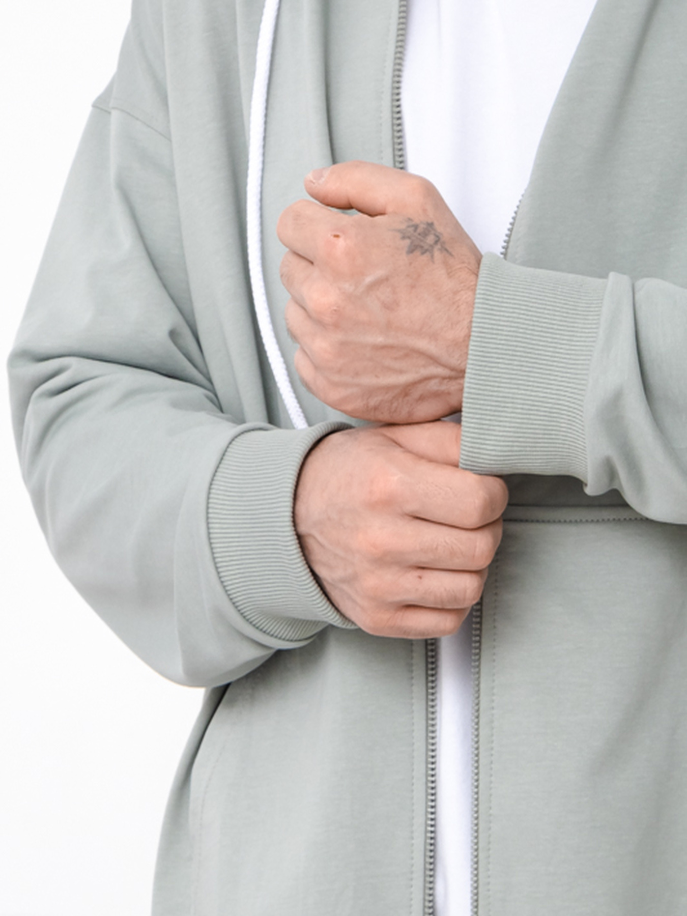 Чоловічий спортивний костюм худі на блискавці та джогери, Світло-зелений​ Носи Своє (8373-057-1) модель 8373-057-1-srij-nefrit Фото