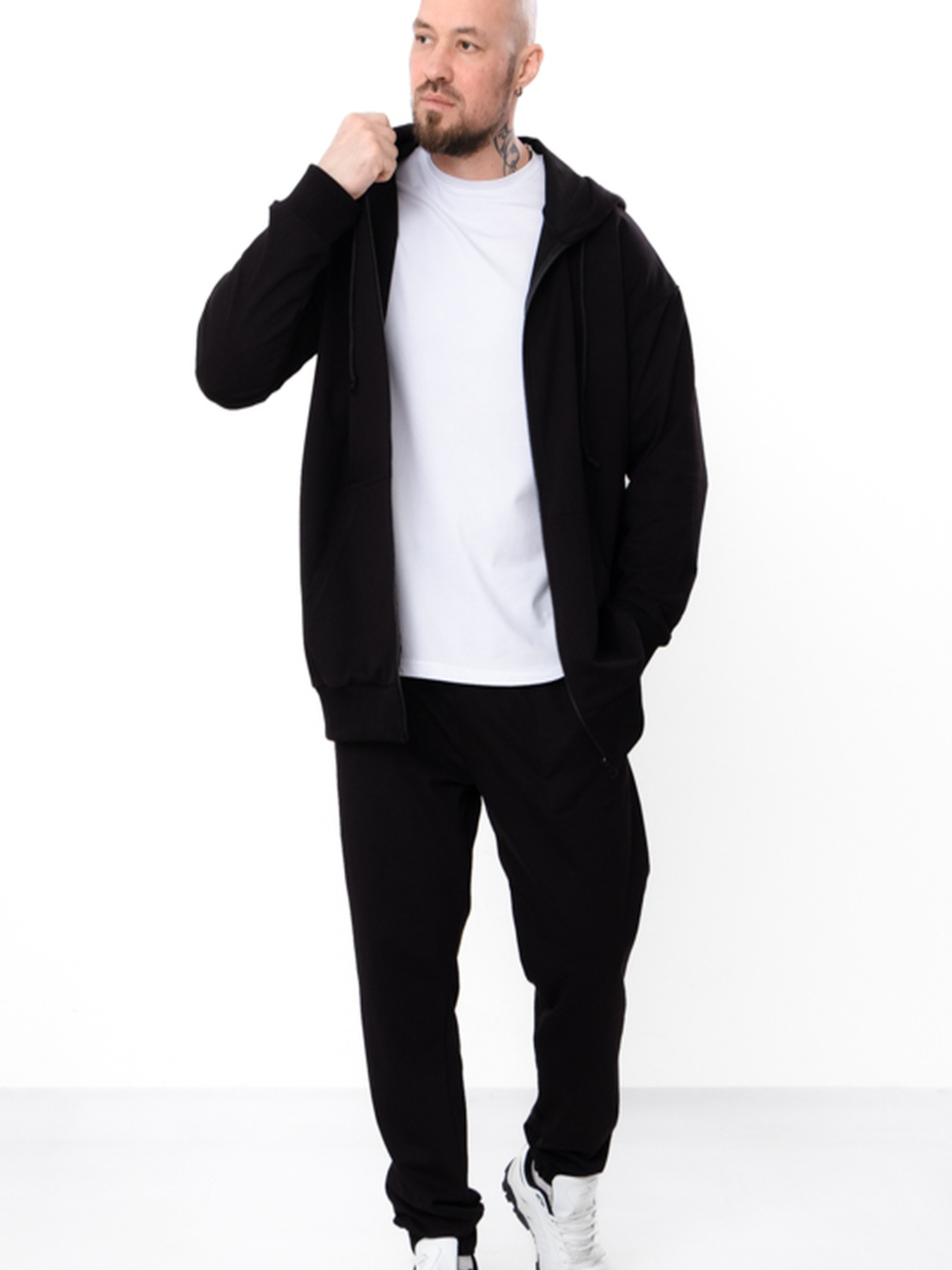 Чоловічий спортивний костюм худі на блискавці та джогери, Чорний Носи Своє (8373-057-1) модель 8373-057-1-chornij Фото