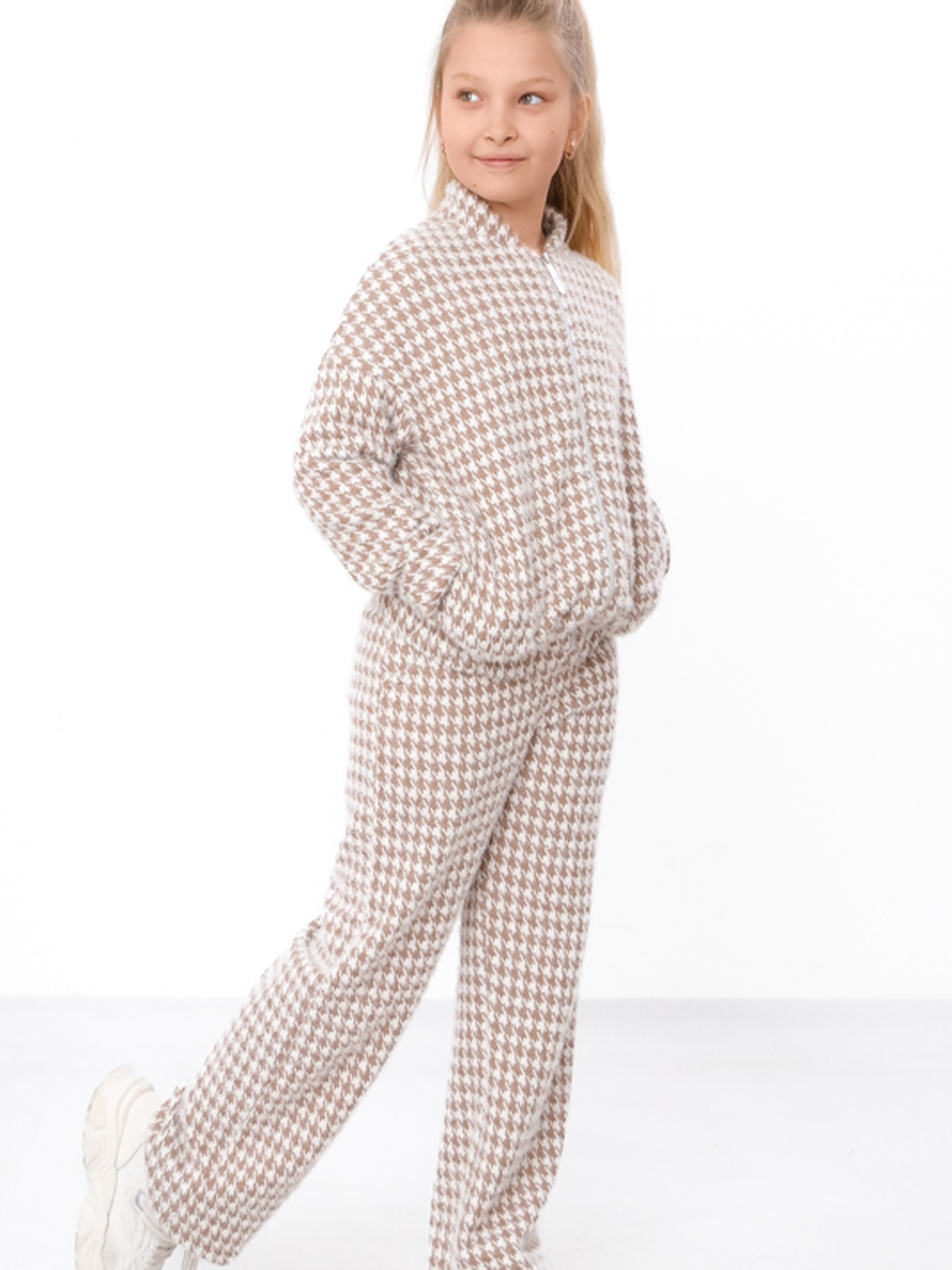 Бавовняний Дитячий Спортивний костюм Носи своє  (6462-053-svtla-kava) колір світло-коричневий