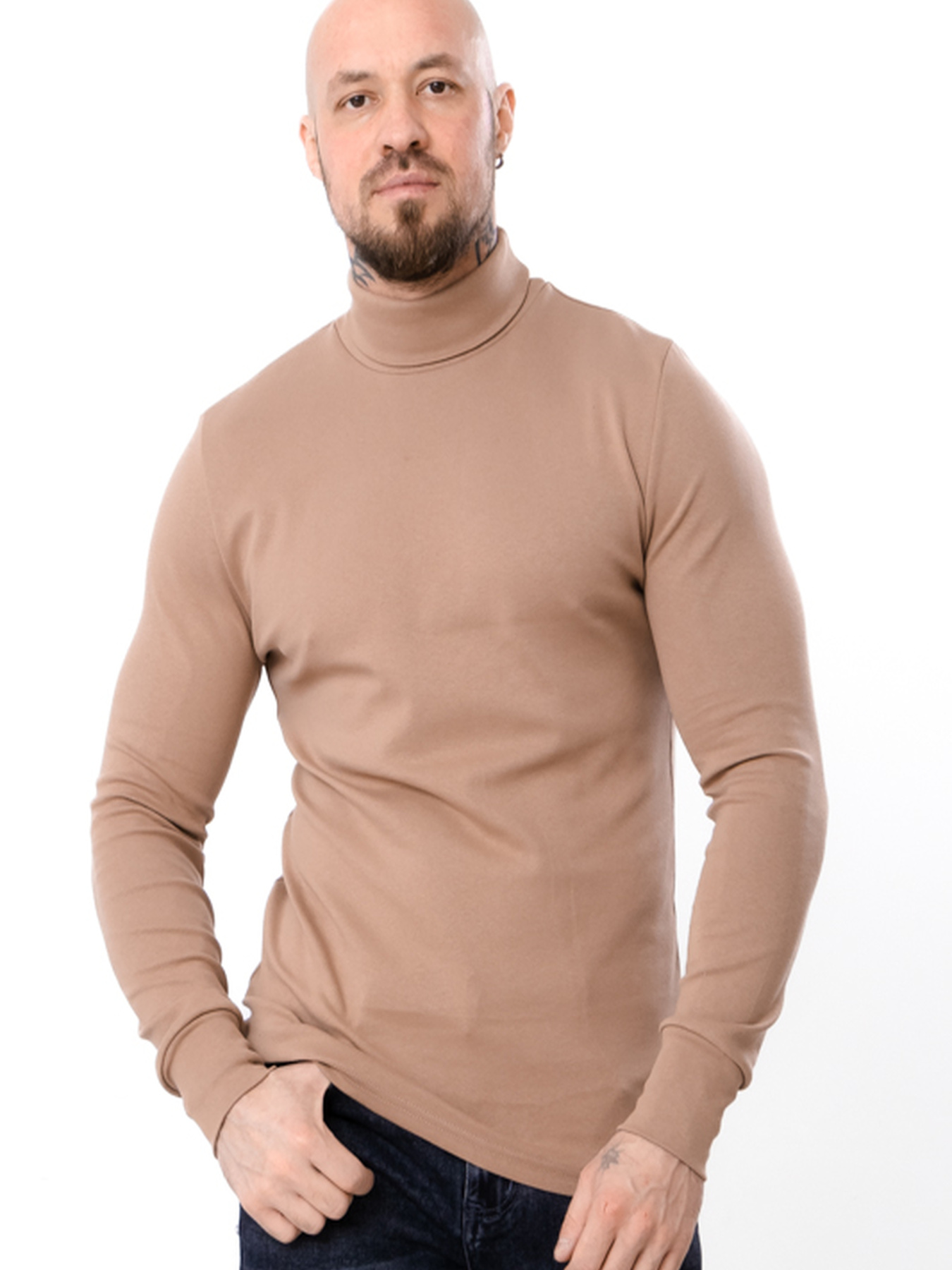 Чоловіча класична водолазка, Моко Носи Своє (8095-040) модель 8095-040-kava Фото