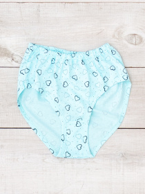 Труси жіночі з принтом великих розмірів, Блідо-блакитний Носи Своє (8317-002) модель 8317-002-serdechka-nebesno-blakitnij Фото