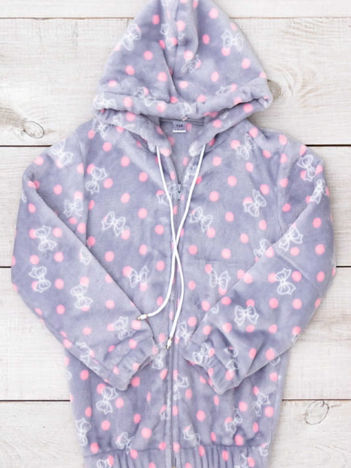 Махрова толстовка для дівчинки прямого крою на блискавці, Сірий Носи Своє (6071-035-5) модель 6071-035-5-bantiki-na-sromu Фото
