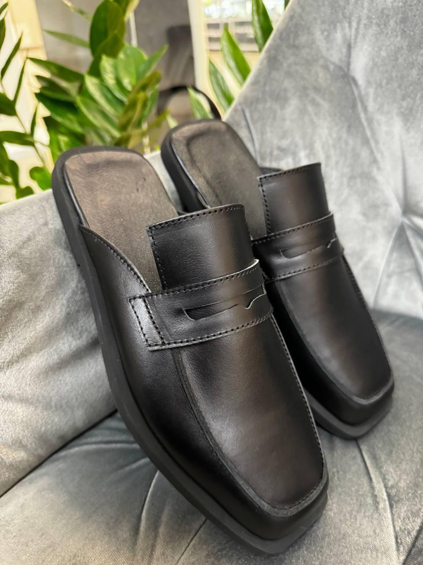 Шкіряні Жіночі Мюлі 105.store  (2780340703) колір чорний 105.store - купити в Україні