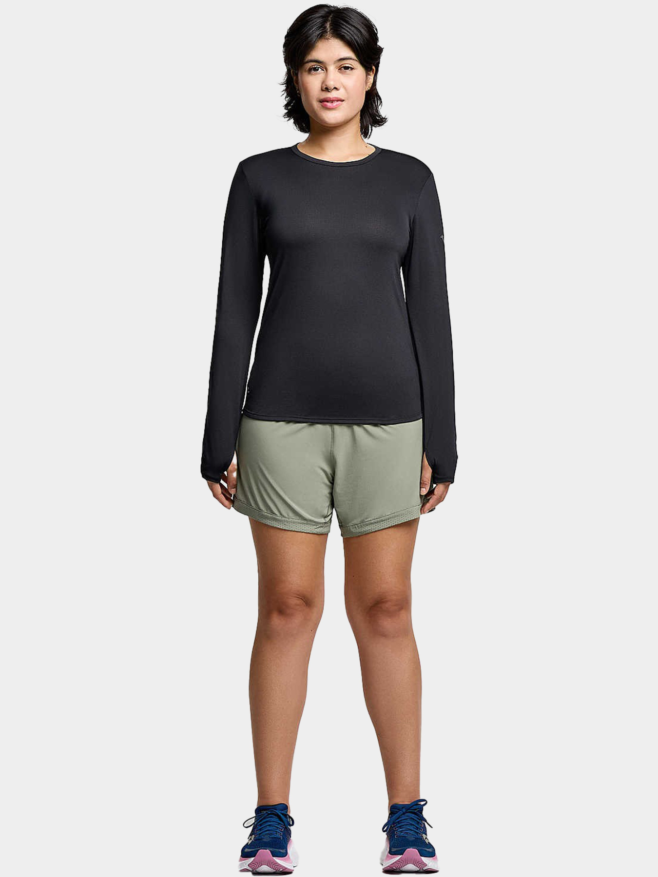 Жіночий лонгслів Saucony STOPWATCH LONG SLEEVE модель SAW800486-BK Фото