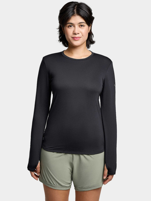 Жіночий лонгслів Saucony STOPWATCH LONG SLEEVE модель SAW800486-BK Фото