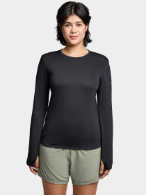 Жіночий лонгслів Saucony STOPWATCH LONG SLEEVE модель SAW800486-BK Фото