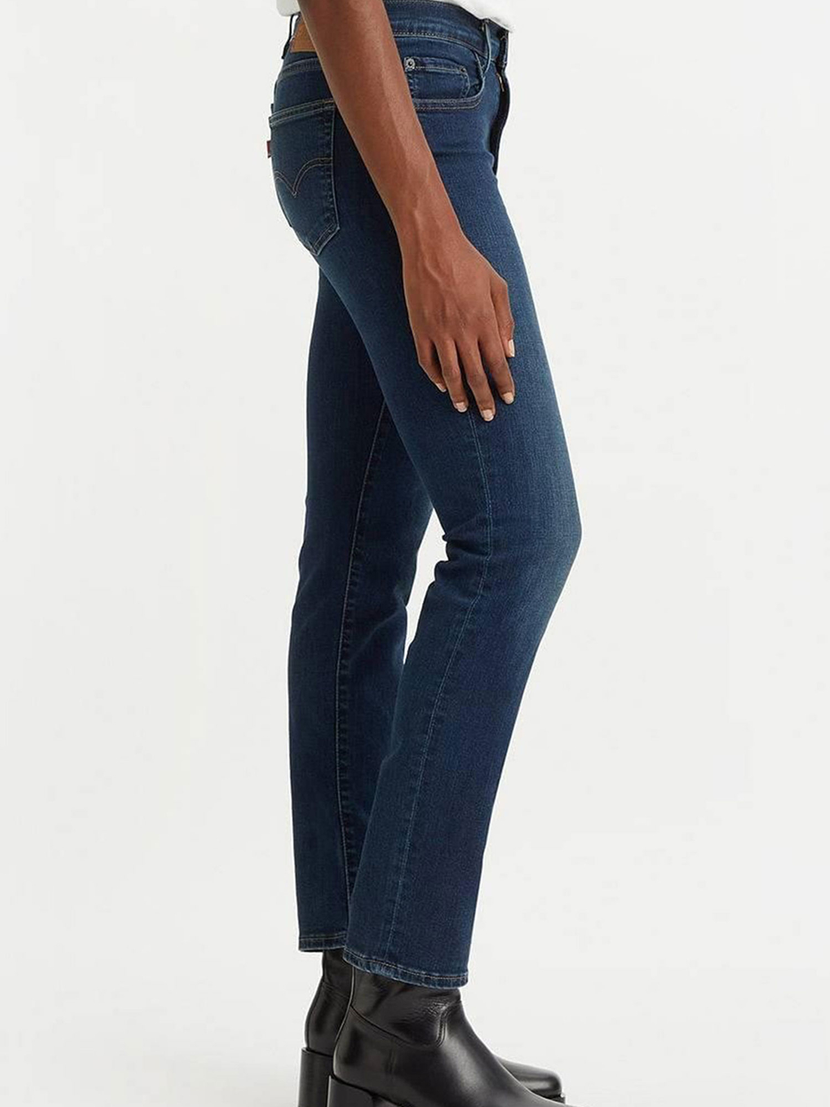 Бавовняні Жіночі Прямі джинси Levi's  (18883-0208) колір темно-синій