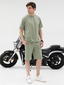 Костюмы ISSA Plus модель GN-425_olive Фото