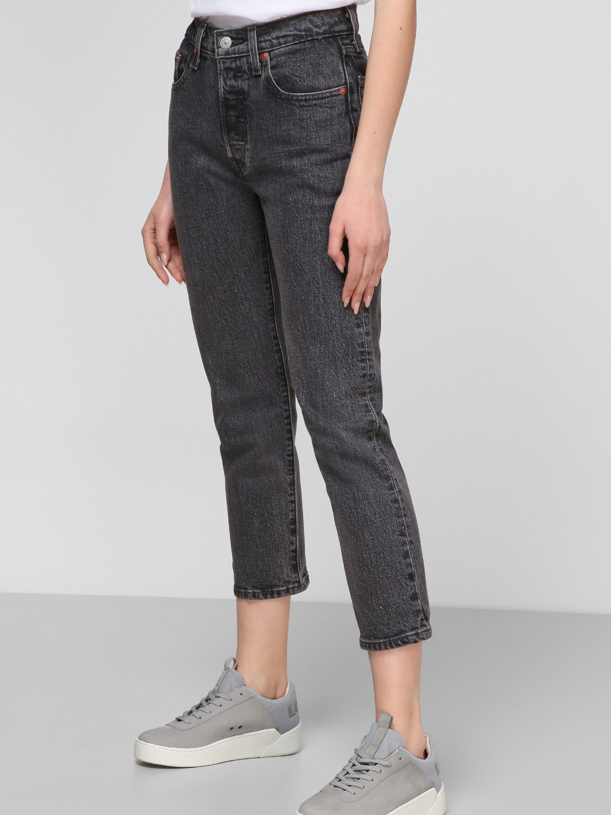 Бавовняні Жіночі Прямі джинси Levi's  (36200-0111) колір чорний